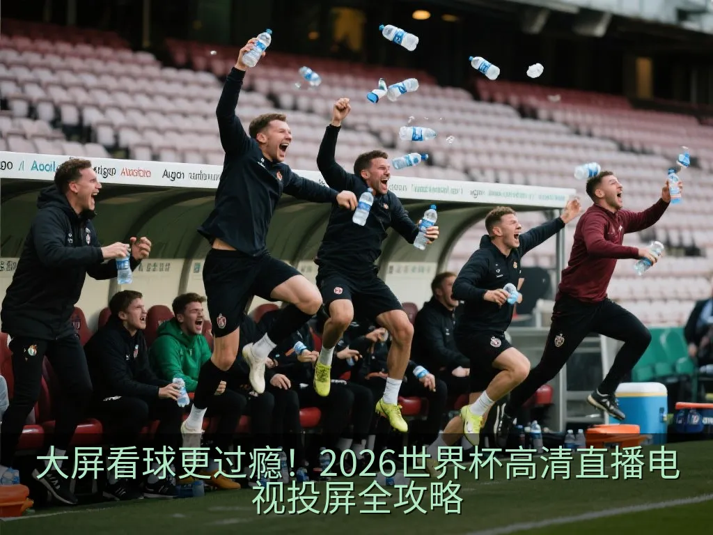 书桌上的笔记本电脑与电视连接,屏幕显示体育赛事统计图表